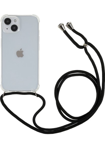 Xstepcase Apple iPhone 13 6.1 Inç Hd Için Şok Geçirmez Telefon Geri Kapağı, Kordonlu Dört Köşe Yumuşak Tpu Kasası (Yurt Dışından)