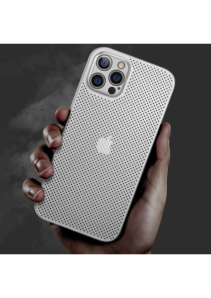 Xstepcase Apple iPhone 13 Pro Max Için 6.7 Inç Ultra Inç Nefes Beklenebilir Hoş Delim Isı Yayılma Mesh Arka Kapak Pp Telefon Kılıfı (Yurt Dışından)