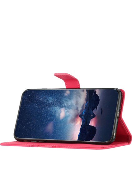 Xstepcase Apple iPhone 13 Mini 5.4 Inç Retro Baskılı Desen Cep Telefon Kılıf Stand Standı Anti-Drop Cilt Dokunma Duygu Deri Deri Cüzdan Kapağı Kayış (Yurt Dışından)