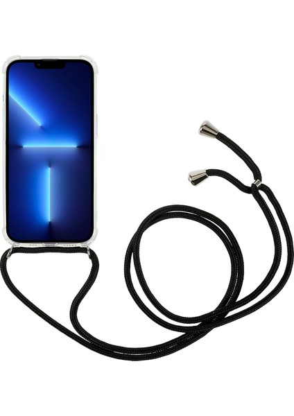 Xstepcase Apple iPhone 13 Pro 6.1 Inç Hd Için Telefon Geri Kapağı, Kordonlu Dört Köşe Yumuşak Tpu Kasasını Temizleyin (Yurt Dışından)