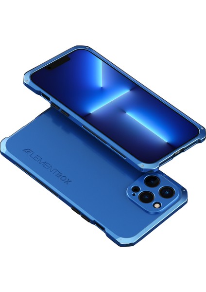 Xstepcase Apple iPhone 13 Pro 6.1 Inç 3 Parçalı Tasarım Telefon Kasası Sert Pc + Metal Çerçeve Damla Geçirmez Koruma Kapağı (Yurt Dışından)