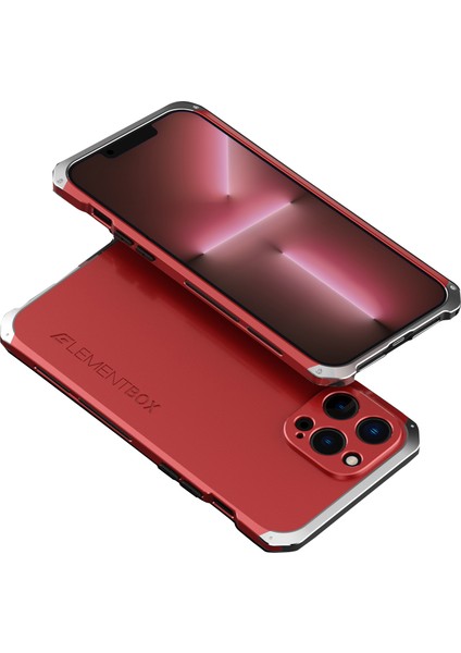 Xstepcase Apple iPhone 13 Pro 6.1 Inç 3 Parçalı Tasarım Telefon Kasası Sert Pc + Metal Çerçeve Damla Geçirmez Koruma Kapağı (Yurt Dışından)