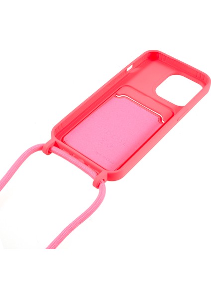 Xstepcase Apple iPhone 13 Pro 6.1 Inç Anti-Fall Sıvı Sıvı Silikon Telefon Kapağı Kart Yuvası, Kayış (Yurt Dışından)