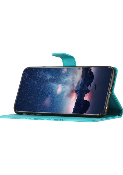 Xstepcase Apple iPhone 13 Mini 5.4 Inç Retro Baskılı Desen Cep Telefon Kılıf Stand Standı Anti-Drop Cilt Dokunma Duygu Deri Deri Cüzdan Kapağı Kayış (Yurt Dışından)