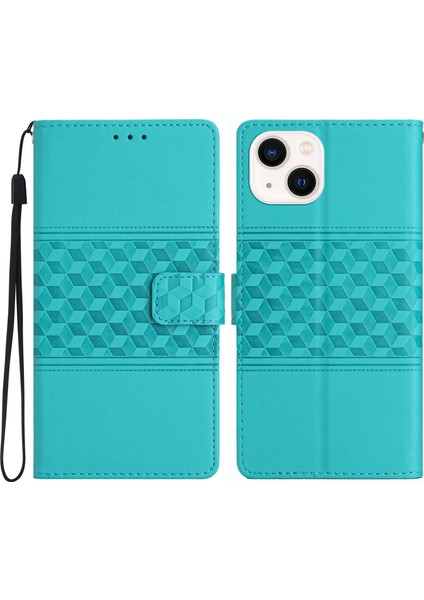 Xstepcase Apple iPhone 13 Mini 5.4 Inç Retro Baskılı Desen Cep Telefon Kılıf Stand Standı Anti-Drop Cilt Dokunma Duygu Deri Deri Cüzdan Kapağı Kayış (Yurt Dışından)