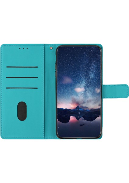 Xstepcase Apple iPhone 13 Mini 5.4 Inç Retro Baskılı Desen Cep Telefon Kılıf Stand Standı Anti-Drop Cilt Dokunma Duygu Deri Deri Cüzdan Kapağı Kayış (Yurt Dışından)