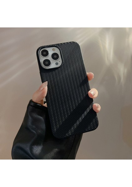 Xstepcase Apple iPhone 13 Pro 6.1 Inç Dokuma Dokusu Yumuşak Tpu Geri Kılıf Durumuna Dayanıklı Telefon Kapağı (Yurt Dışından)