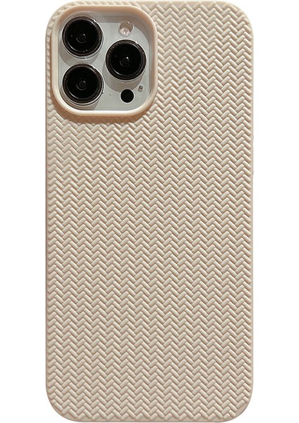 Xstepcase Apple iPhone 13 Pro 6.1 Inç Dokuma Dokusu Yumuşak Tpu Geri Kılıf Durumuna Dayanıklı Telefon Kapağı (Yurt Dışından)