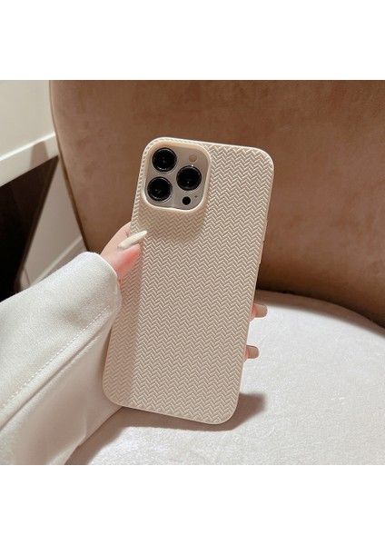 Xstepcase Apple iPhone 13 Pro 6.1 Inç Dokuma Dokusu Yumuşak Tpu Geri Kılıf Durumuna Dayanıklı Telefon Kapağı (Yurt Dışından)