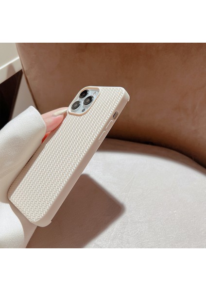 Xstepcase Apple iPhone 13 Pro 6.1 Inç Dokuma Dokusu Yumuşak Tpu Geri Kılıf Durumuna Dayanıklı Telefon Kapağı (Yurt Dışından)