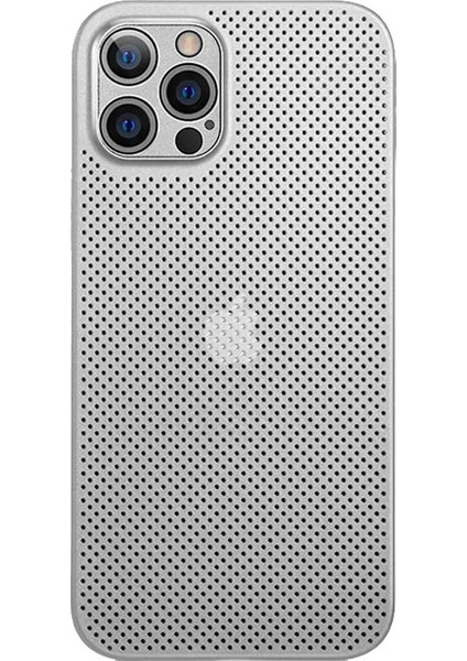 Xstepcase Apple iPhone 12 Pro Max Için 6.7 Inç Ultra Ince Nefes Alabilen Içi Boş Delik Isı Dağılma Örtüsü Arka Kapağı Şok-Emici Pp Telefon Kasası (Yurt Dışından)