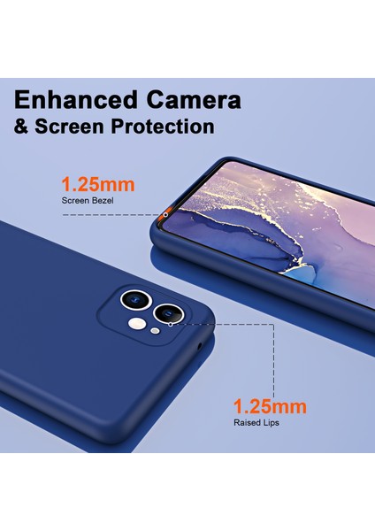 Xstepcase Apple iPhone 12 6.1 Inç Için Kauçuk Tpu 2,2mm Kalınlıkta Fall Anti-Fall Telefon Arka Kapak Fiber Astar Yastıklı Akıllı Telefon Kasası (Yurt Dışından)