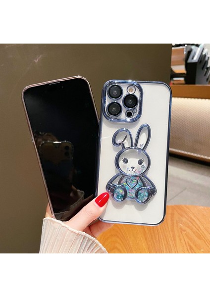 Xstepcase Apple iPhone 13 Pro 6.1 Inç Için Güzel Hızlı ve Tavşan Tasarımı Arka Kasa Sonbahar Geçirmez Elektro -Örtü Tpu Temsilli Cam Lens Filmi (Yurt Dışından)