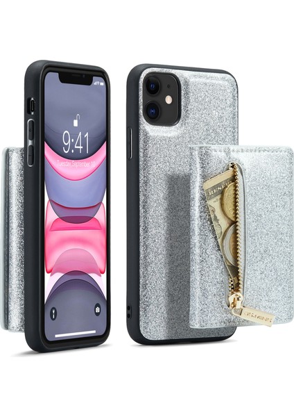 Xstepcase Apple iPhone 11 Için Dg.ming M3 Serisi 6.1 Inç Fermuar Cep Manyetik Çıkarılabilir 2'si 1 Arada Sabit (Yurt Dışından)