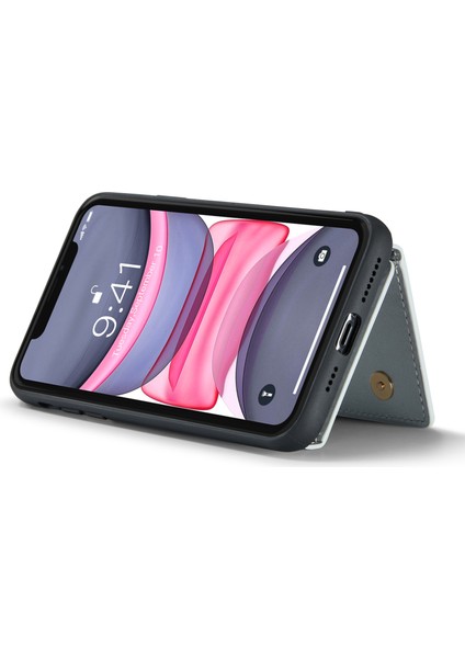 Xstepcase Apple iPhone 11 Için Dg.ming M3 Serisi 6.1 Inç Fermuar Cep Manyetik Çıkarılabilir 2'si 1 Arada Sabit (Yurt Dışından)