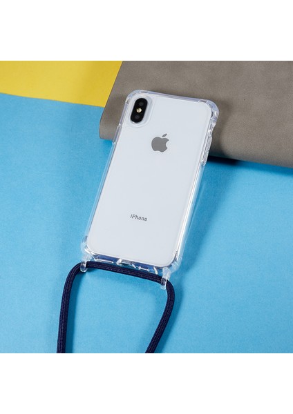 Xstepcase Apple iPhone x / Xs Anti-Drop Tpu+Akrilik Telefon Kapağı Şeffaf Kılıf Ayarlanabilir Kordonlu (Yurt Dışından)