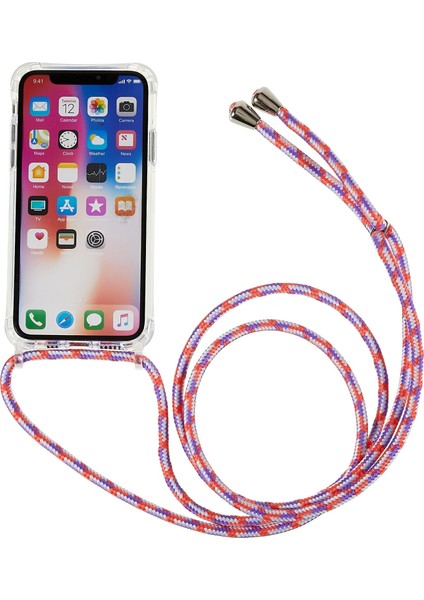 Xstepcase Apple iPhone x / Xs Anti-Drop Tpu+Akrilik Telefon Kapağı Şeffaf Kılıf Ayarlanabilir Kordonlu (Yurt Dışından)