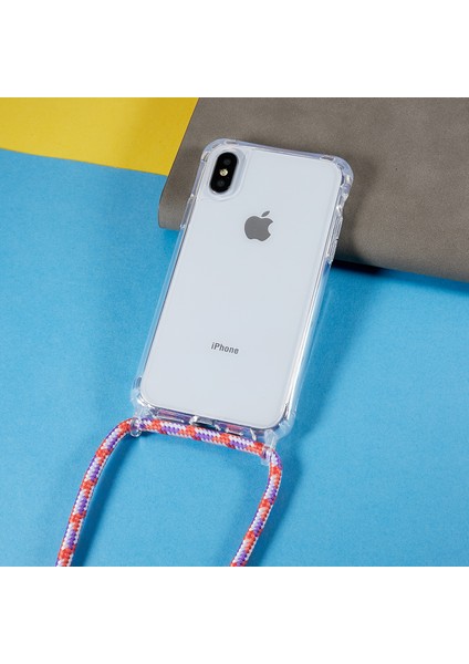 Xstepcase Apple iPhone x / Xs Anti-Drop Tpu+Akrilik Telefon Kapağı Şeffaf Kılıf Ayarlanabilir Kordonlu (Yurt Dışından)