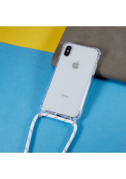 Xstepcase Apple iPhone x / Xs Anti-Drop Tpu+Akrilik Telefon Kapağı Şeffaf Kılıf Ayarlanabilir Kordonlu (Yurt Dışından)