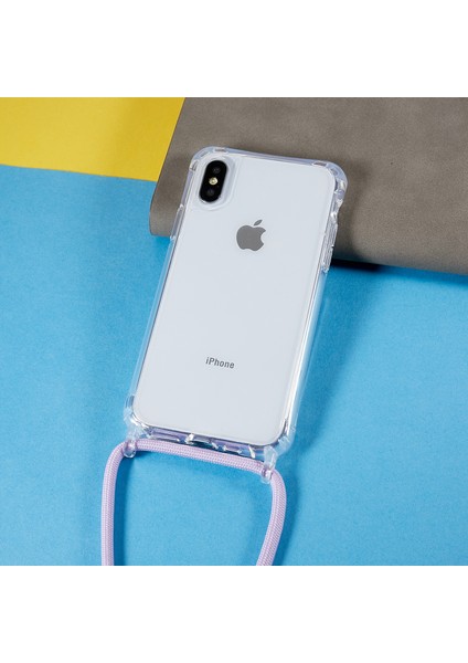 Xstepcase Apple iPhone x / Xs Anti-Drop Tpu+Akrilik Telefon Kapağı Şeffaf Kılıf Ayarlanabilir Kordonlu (Yurt Dışından)