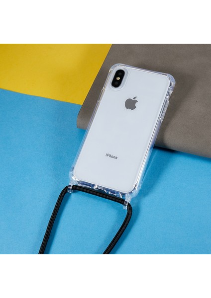 Xstepcase Apple iPhone x / Xs Anti-Drop Tpu+Akrilik Telefon Kapağı Şeffaf Kılıf Ayarlanabilir Kordonlu (Yurt Dışından)