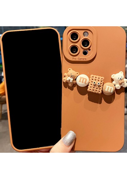 Xstepcase Apple iPhone 13 Pro Max Için Max 6.7 Inç 3D Karikatür Figürü Dekor Derecesi Damla Geçirmez Telefon Kılıfı Hassas Kesim Lens Yumuşak Tpu Arka Kapak (Yurt Dışından)