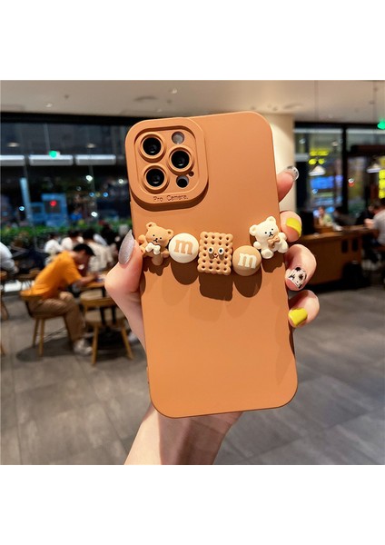 Xstepcase Apple iPhone 13 Pro 6.1 Inç 3D Çizgi Film Figürü Dekoru Tpu Kasası, Hassas Kesim Lens Koruması ile Çizilmeye Dayanıklı Telefon Kapağı (Yurt Dışından)
