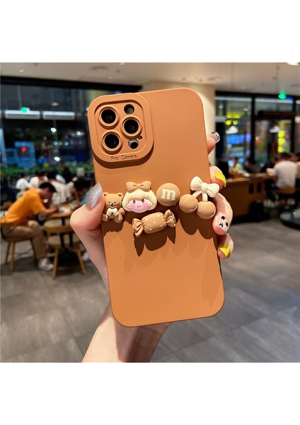 Xstepcase Apple iPhone 13 Pro 6.1 Inç 3D Çizgi Film Figürü Dekoru Tpu Kasası, Hassas Kesim Lens Koruması ile Çizilmeye Dayanıklı Telefon Kapağı (Yurt Dışından)