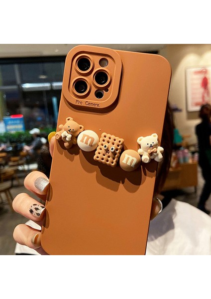 Xstepcase Apple iPhone 13 Pro 6.1 Inç 3D Çizgi Film Figürü Dekoru Tpu Kasası, Hassas Kesim Lens Koruması ile Çizilmeye Dayanıklı Telefon Kapağı (Yurt Dışından)