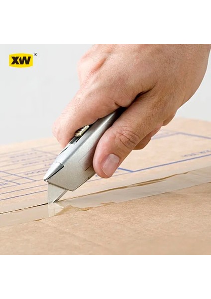 Hazneli Metal Maket Bıçağı Halı Plastik Halıfleks Ahşap Kağıt Kesme Bıçağı 61MM fiyatları