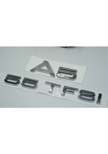 Audi A5 55 Tfsi Krom Abs 3m 3D Bagaj Yazı Logo Orjinal Ürün