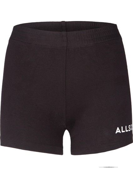 Allsix Kız Çocuk Siyah Voleybol Şortu Cn Ticaret V100