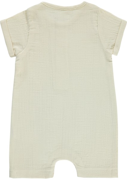 Erkek Bebek Patiksiz Tulum 6-18 Ay Bej fiyatları