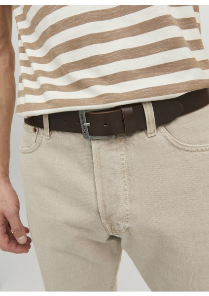 Koyu Kahve Erkek Kemer 12228996_JACROCK Leather Belt Noos fırsatları