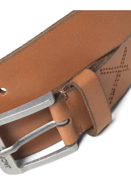 Kahve Erkek Kemer 12228996_JACROCK Leather Belt Noos modelleri
