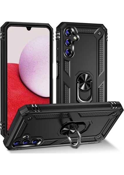 Samsung Galaxy A34 Kılıf Vega Yüzüklü Standlı + Ekran Koruyucu