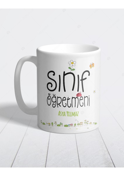 Sınıf Öğretmeni Isme Özel Kupa Bardak