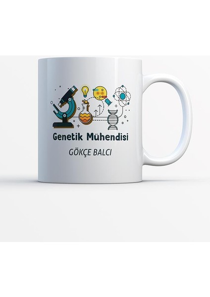Genetik Mühendisi Isme Özel Meslek Kupa Bardak