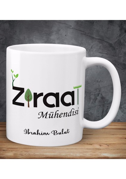 Ziraat Mühendisi Isme Özel Meslek Kupa Bardak