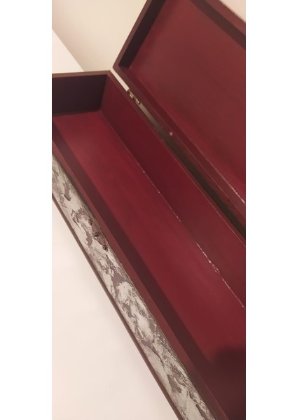 Bordo Renkte Dantel Desenlidokatif Kutu modelleri