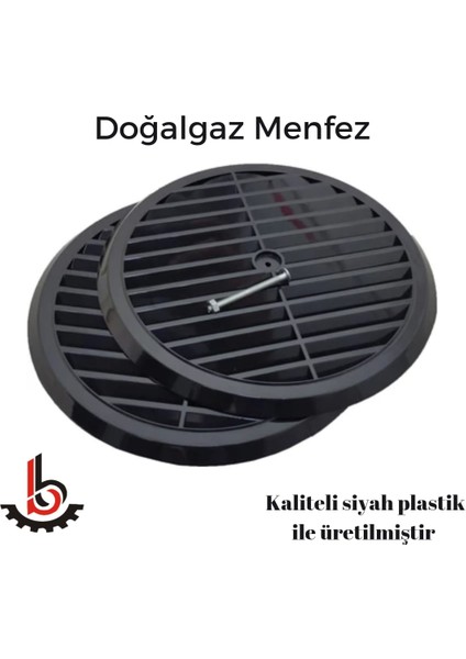 Doğalgaz Cam Menfezi - Siyah