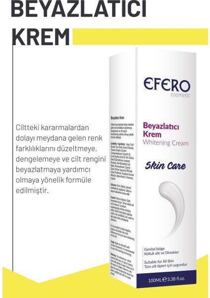 Beyazlatıcı ve Cilt Tonu Eşitleyici Krem Anti Pigmentation Blemish Whitening Cream 100 ml