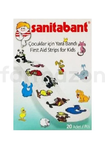 Sanitabant Bandı 20'li - Desenli Çocuklar Için