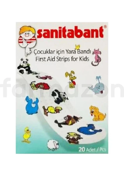 Sanitabant Bandı 20'li - Desenli Çocuklar Için