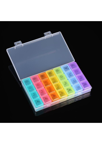 Taşınabilir Haftalık Ilaç Saklama Kutusu (Yurt Dışından) modelleri