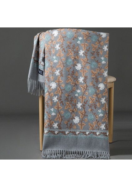 El Işlemeli Çok Şık Şal ve Atkı (Yurt Dışından)