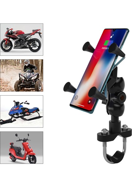 Yue Store Motosiklet Telefon Navigasyon Tutucu (Yurt Dışından)