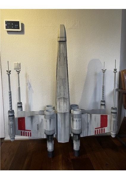 Star Wars x Wing Uzay Gemisi Dekor Futuristic Avize (Ampül Dahil 70 cm Boy)