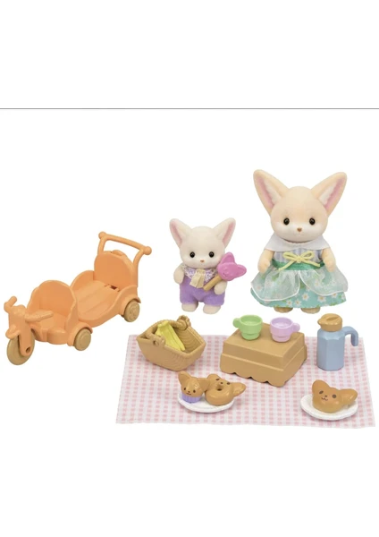 Sylvanian Families Piknik Seti - Çöl Tilkisi Kız ve Bebek 5698