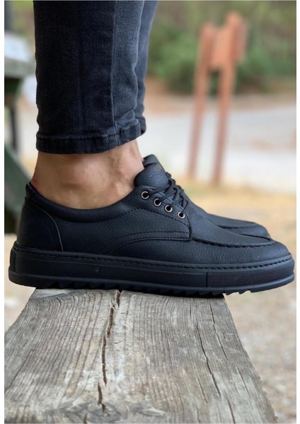 Günlük Ayakkabı T12 Siyah (Siyah Taban) fiyatları